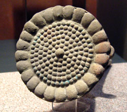 Pic 7: Stone sculpture of a flower representing Xochiquetzal, National Museum of Anthropology, Mexico City